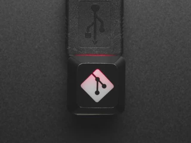 Etched Glow-Through Keycap with GIT Logo