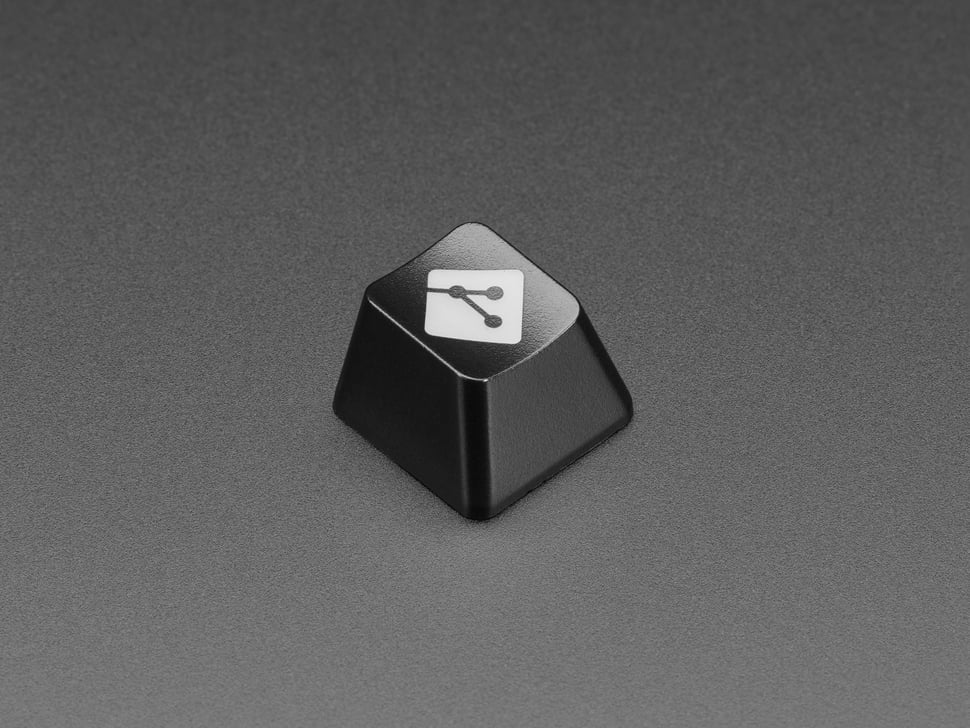 Etched Glow-Through Keycap with GIT Logo