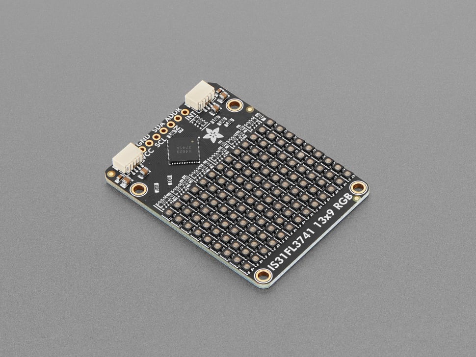 Adafruit IS31FL3741 13x9 PWM RGB LED Matrix Driver