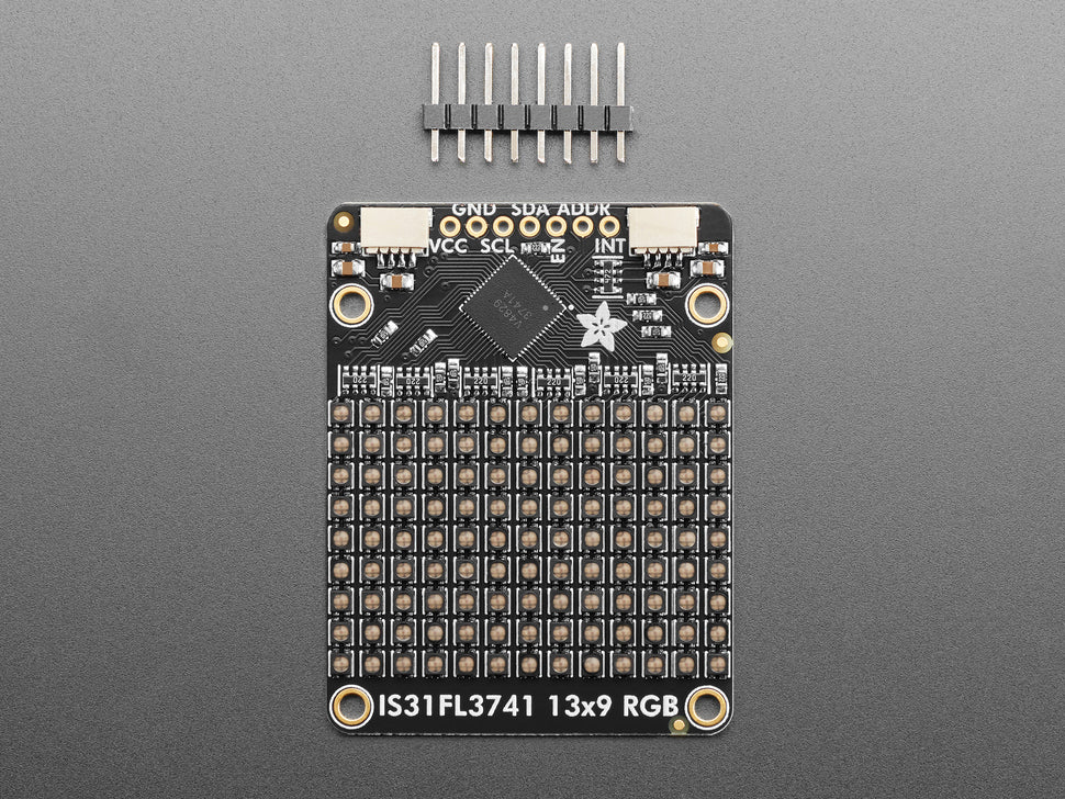 Adafruit IS31FL3741 13x9 PWM RGB LED Matrix Driver