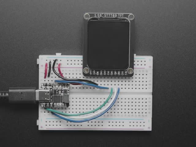 Adafruit 1.69" 280x240 Round Rectangle Color IPS TFT Display