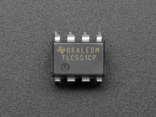 TLC551 IC Timer - CMOS 555 with 1V to 15V power, up to 1.8MHz