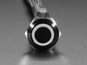 ChromaTek 19mm Rugged Latching Metal Pushbutton with NeoPixel