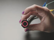 ChromaTek 19mm Rugged Momentary Metal Pushbutton with NeoPixel