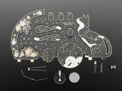Art Deco Cat Lamp - Soldering Kit by Elkei Education