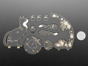 Art Deco Cat Lamp - Soldering Kit by Elkei Education