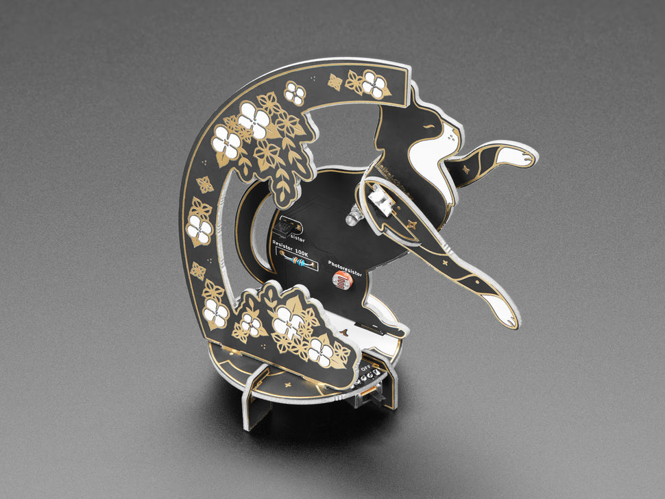 Art Deco Cat Lamp - Soldering Kit by Maker Queen