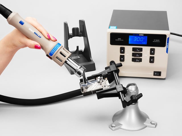Lead-Free Hot Air Gun Soldering Rework Station w/ Four Nozzles
