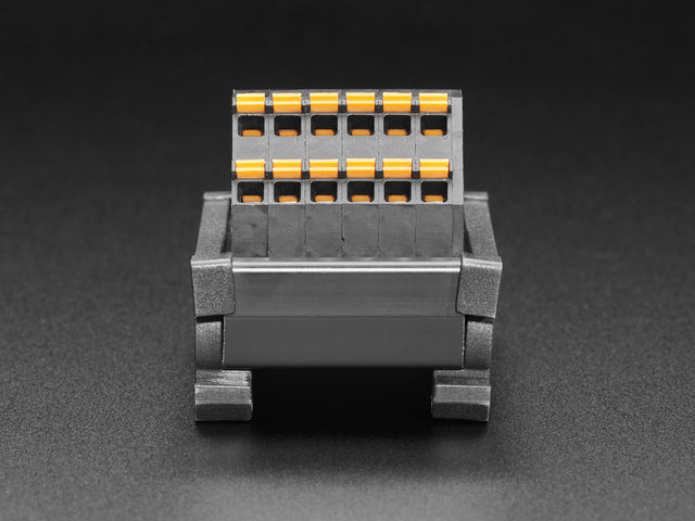 DIN Rail Dual 1x6 to Terminal Block Adapter