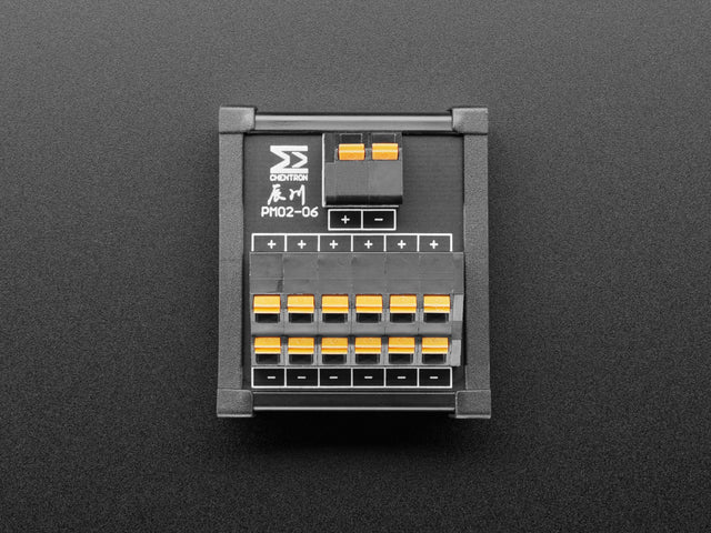 DIN Rail Dual 1x6 to Terminal Block Adapter