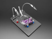 Metal Rework Station Stand with Two Clips and Four PCB Holders