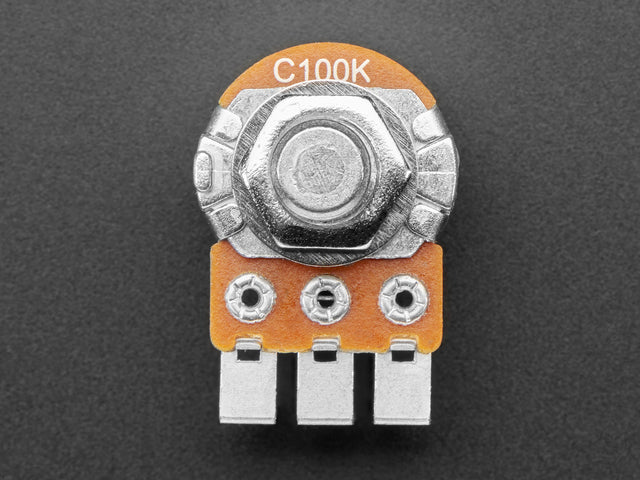 Alpha Single-Gang 16mm Right-angle PC Mount - 100K Reverse Audio