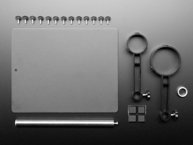 Hot Air Helper Rework Station Plate with Two Ring Clamps