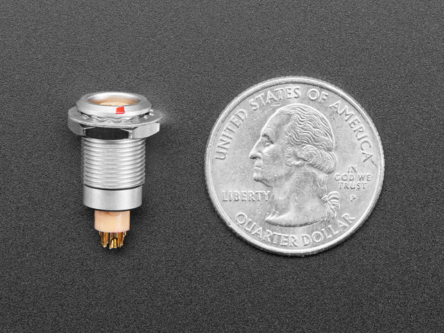 FGG.0B Quick Connect 5 Pin Panel Mount Socket - 9mm