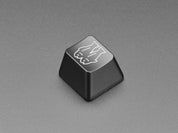 Etched Glow-Through Keycap with Glitch Logo
