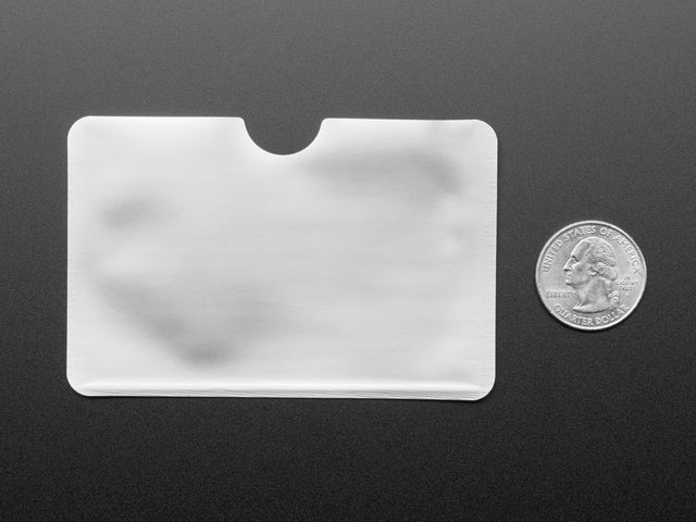 Silver RFID Blocking Card Sleeves (10-pack)