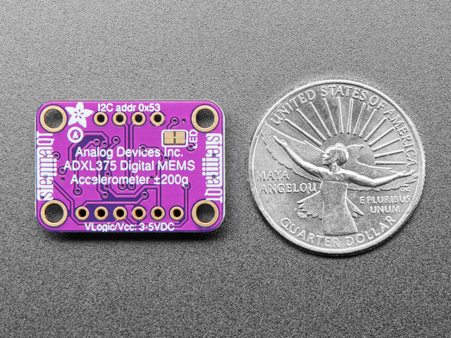 ADXL375 - High G Accelerometer (+-200g) with I2C and SPI