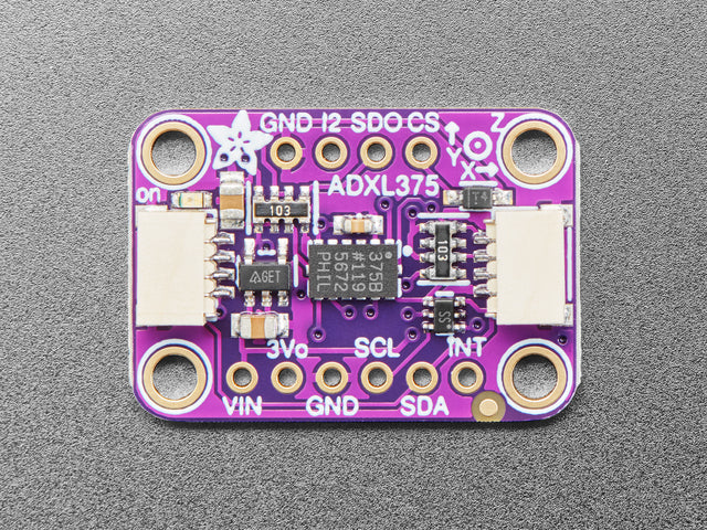 ADXL375 - High G Accelerometer (+-200g) with I2C and SPI