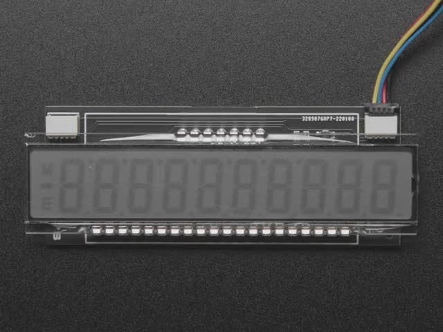 Turing Complete Labs 10 Digit Monochrome LCD Display
