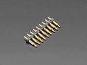 Through Hole Inline Pogo Pin Header - 9 Pins with 0.1" Spacing