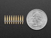 Through Hole Inline Pogo Pin Header - 9 Pins with 0.1" Spacing