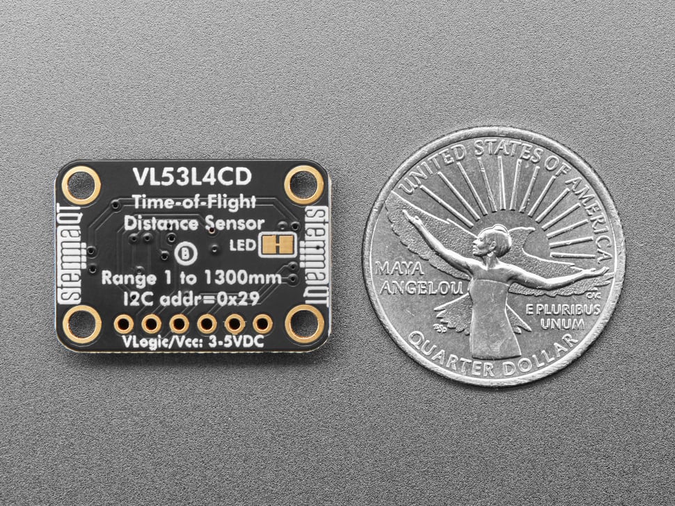 Adafruit VL53L4CD Time of Flight Distance Sensor - ~1 to 1300mm