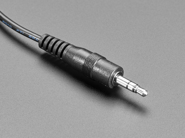 Round Panel Mount Stereo Audio Extension Cable - 1/8" / 3.5mm