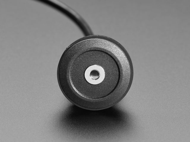 Round Panel Mount Stereo Audio Extension Cable - 1/8" / 3.5mm