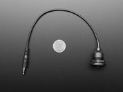 Round Panel Mount Stereo Audio Extension Cable - 1/8" / 3.5mm