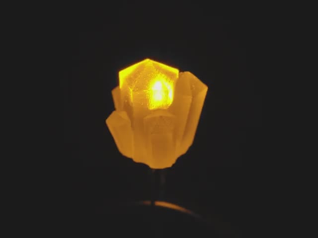 dLUX-dLITE Yellow Crystal Shape LEDs 5 Pack by Unexpected Labs