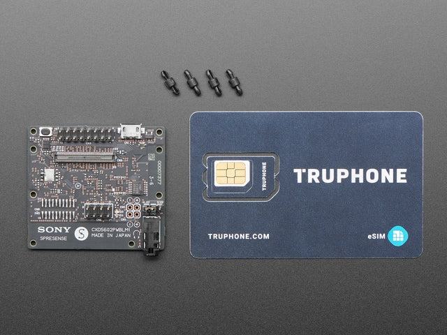 Sony Spresense LTE Extension Board with Global SIM Card