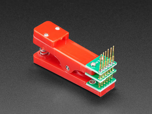 Pogo Pin Probe Clip - 6 Pins with 2.54mm / 0.1" Pitch
