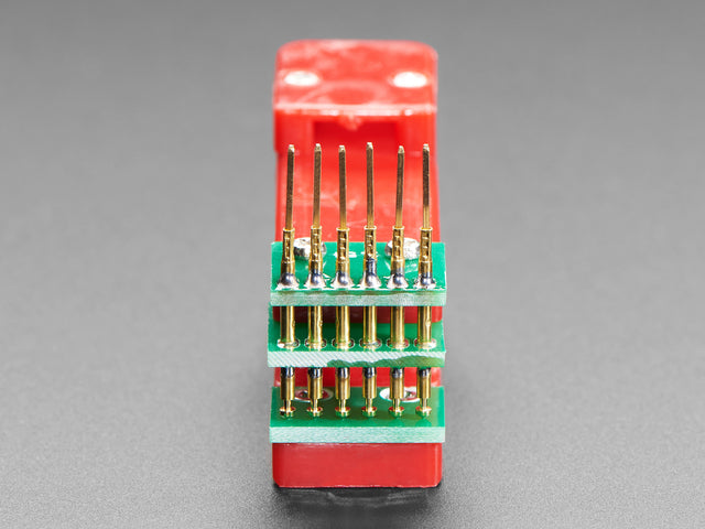 Pogo Pin Probe Clip - 6 Pins with 2.54mm / 0.1" Pitch