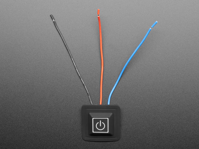 Square Silicone Button PWM Controller - 3 Wire - 3.6V to 12VDC