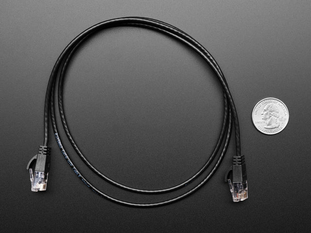 Skinny Ethernet LAN UTP CAT6 Cable - 3mm diameter - 1 meter long