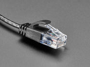 Skinny Ethernet LAN UTP CAT6 Cable - 3mm diameter - 30cm long
