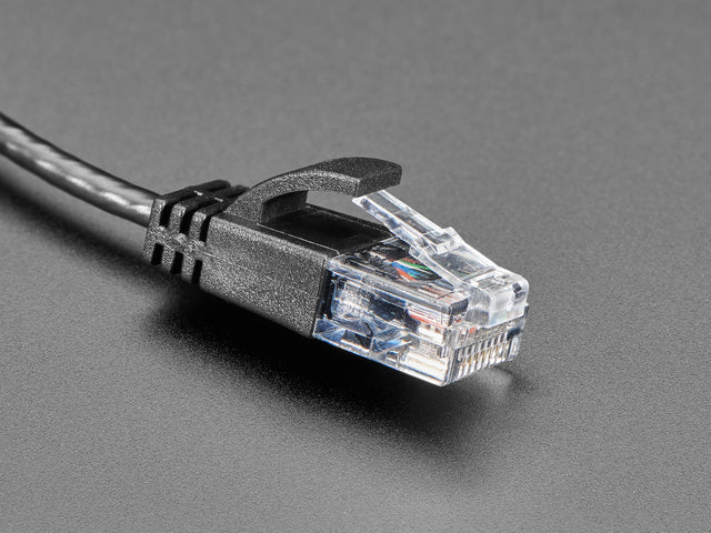 Skinny Ethernet LAN UTP CAT6 Cable - 3mm diameter - 30cm long