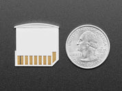 White Shortening microSD to SD Card Adapter