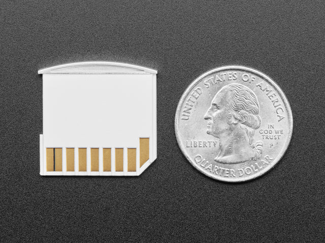 White Shortening microSD to SD Card Adapter