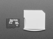 White Shortening microSD to SD Card Adapter