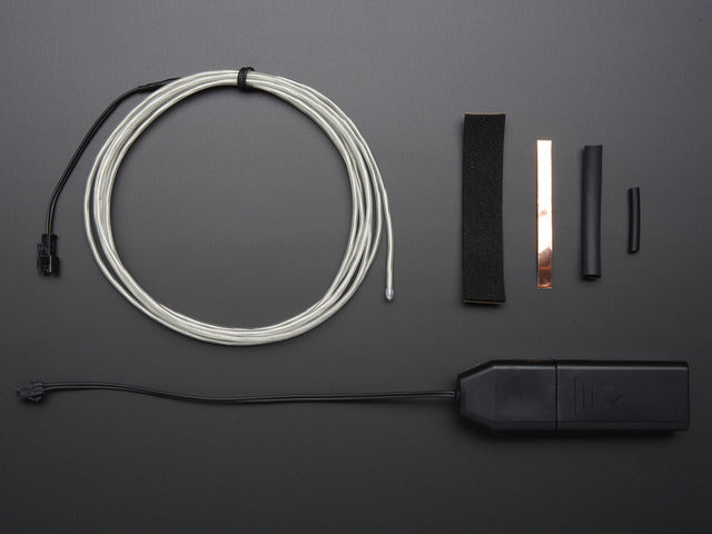 EL wire starter pack - Aqua 2.5 meter (8.2 ft)
