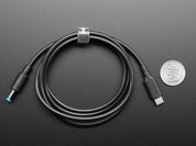 USB Type C 3.1 PD to 5.5mm Barrel Jack Cable - 12V 5A Output