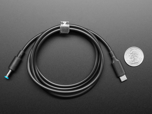 USB Type C 3.1 PD to 5.5mm Barrel Jack Cable - 12V 5A Output