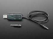 USB to 5.5mm/2.1mm DC Booster Cable - 9V or 12V Output