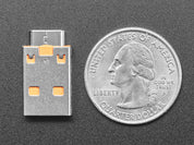 USB A Plug to USB C Jack Microadapter