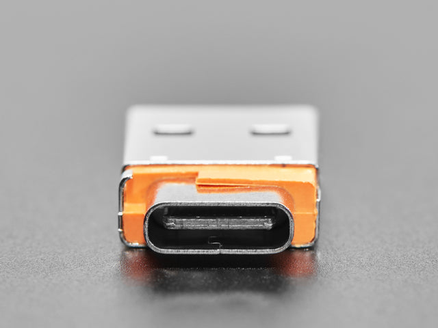 USB A Plug to USB C Jack Microadapter
