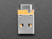 USB A Plug to USB C Jack Microadapter