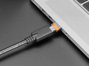USB A Plug to USB C Jack Microadapter