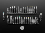 30 Piece 5.5 / 2.1mm to DC Barrel Jack Adapter Kit