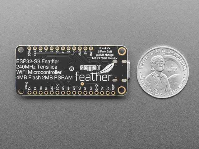 Adafruit ESP32-S3 Feather with 4MB Flash 2MB PSRAM